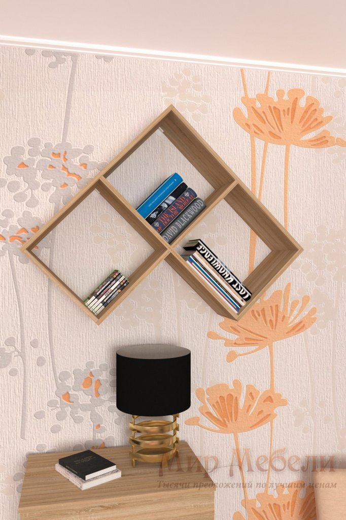 полка для книг Мебелеф-6 дуб сонома.jpg