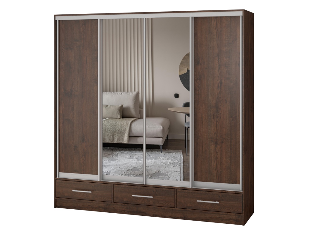 Весаль 4хств 2000х2000х400 ящ зеркало2 (дуб апрель темный).jpg