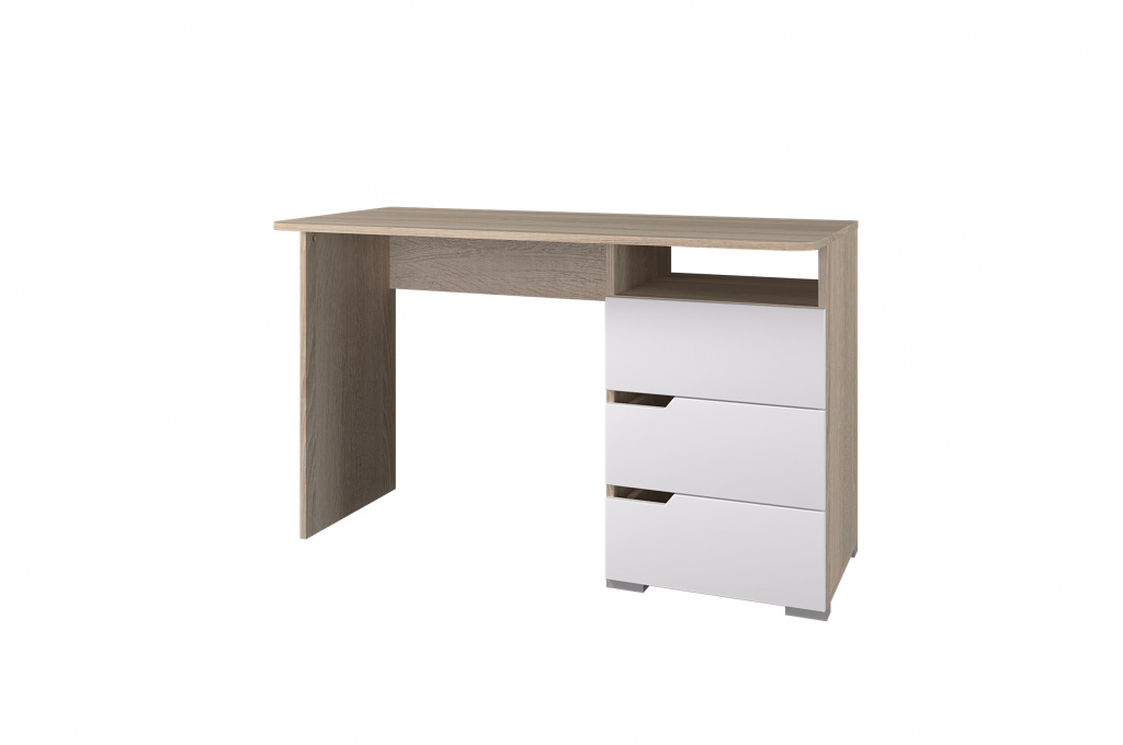 Стол 1200 3 ящика сонома-белый софт.jpg