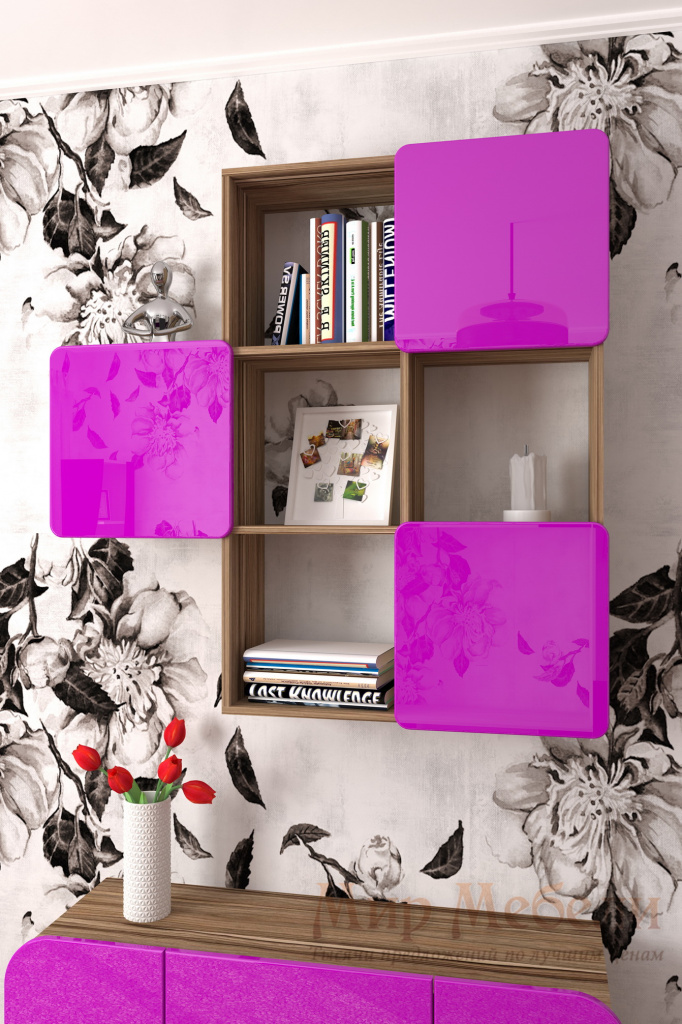 полка для книг Мебелеф-3 фиолетовая.jpg
