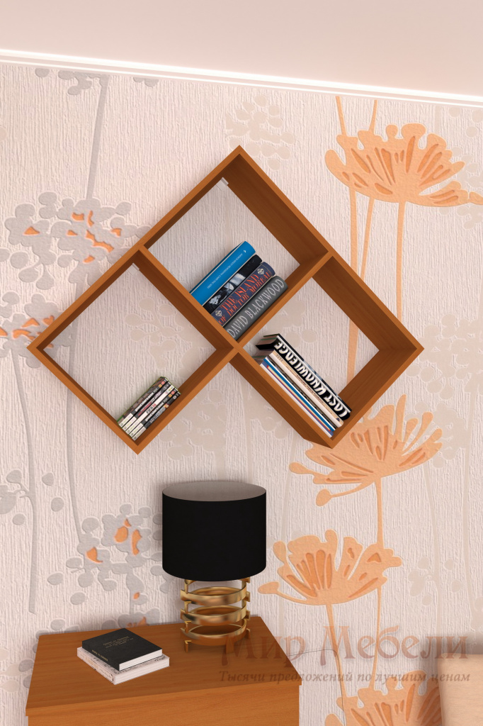 полка для книг Мебелеф-6 ольха.jpg