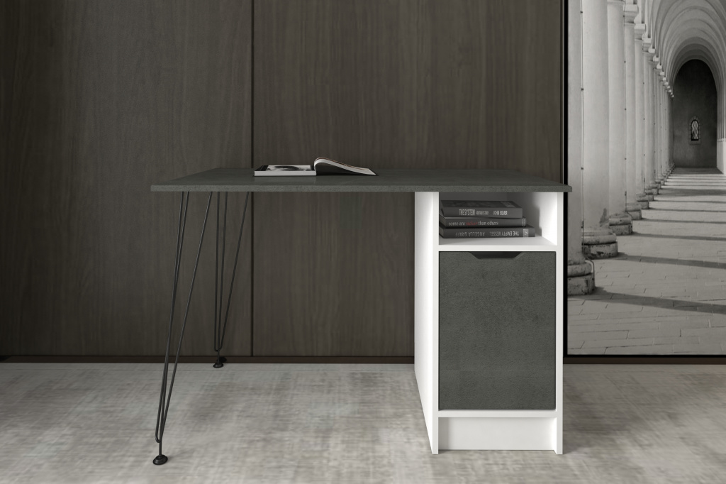 письменный стол МегаKraft 3 белый - камень серый.jpg