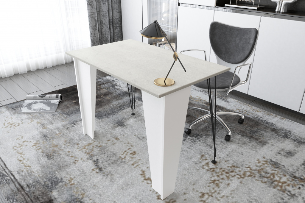 письменный стол МегаKraft 1 белый - камень белый.jpg