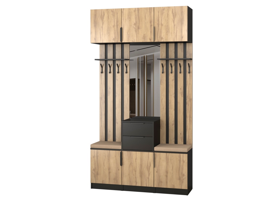 Прихожая Трим 8 (черный-дуб вотан).jpg