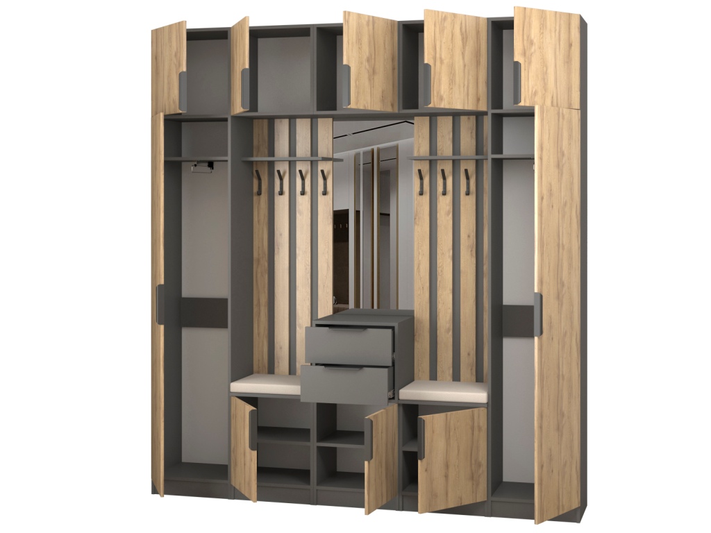 Прихожая Трим 10_откр (темно-серый - дуб вотан).jpg