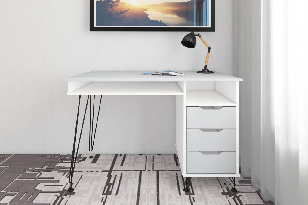 письменный стол МегаKraft 18 белый - лофт белый.jpg