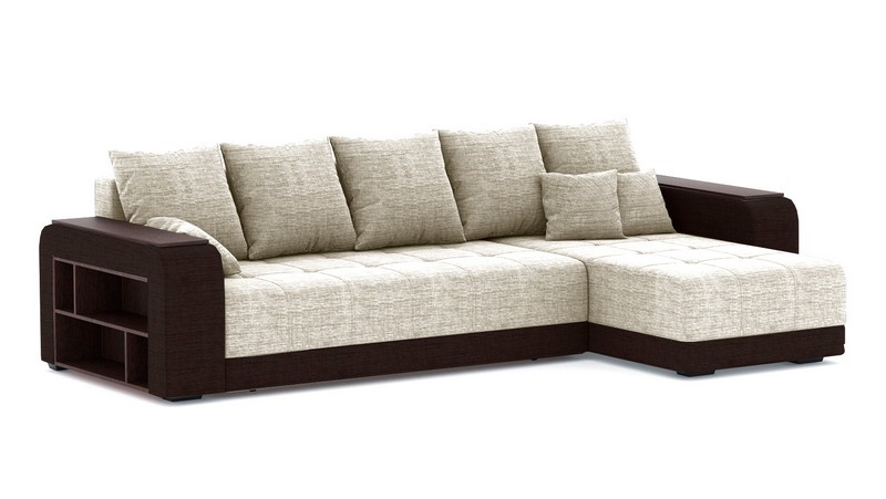 3 Рогожка Дрим Беж, кож.зам темно-коричневый.jpg