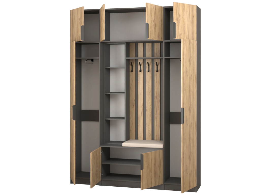 Прихожая Трим 6_откр (темно-серый - дуб вотан).jpg