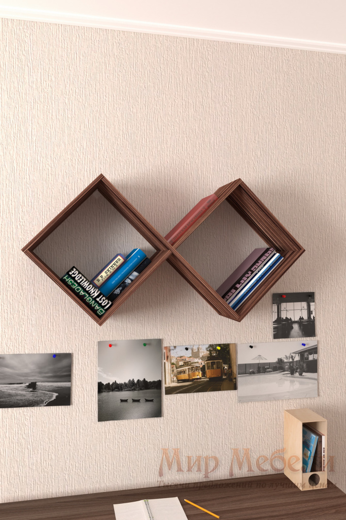 полка для книг Мебелеф 5 индиан эбони.jpg