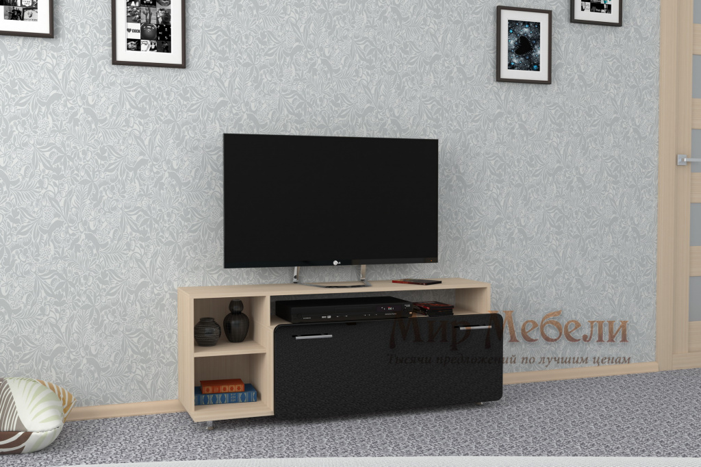 тумба под телевизор Мебелеф 12 черная.jpg