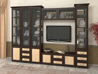 Модульная стенка для гостиной "Витраж-20"