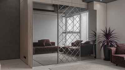 Шкаф купе 3-х дверный "One Pulse-8"