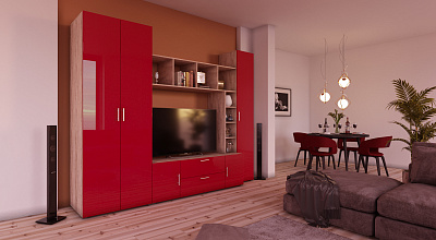 Модульная стенка для гостиной "Локер-28"