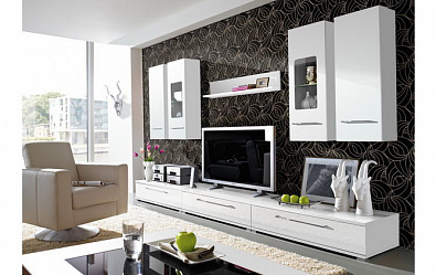 Модульная стенка для гостиной "Глянец-34"