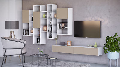 Модульная стенка для гостиной "Марта-7"