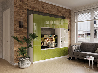 Модульная стенка для гостиной "Горка 3Д-6"