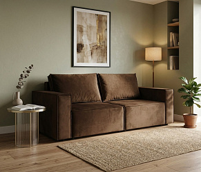 Диван трансформер "Лофт Люкс-2" коричневый