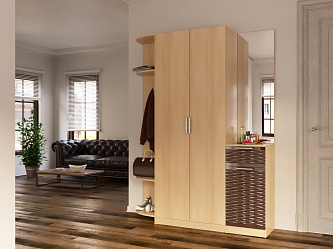 Модульная прихожая "Глянец 3Д-10"