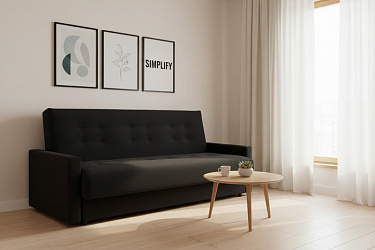 Диван книжка "Милан" черный