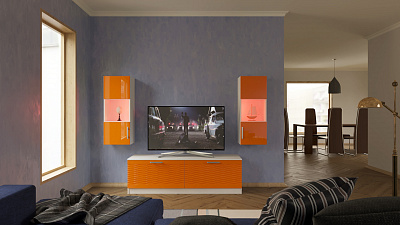 Стенка для гостиной "Глянец 3Д-32"