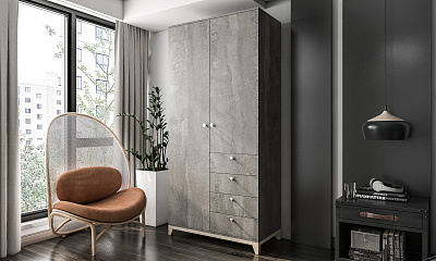 Шкаф распашной "Хелен-37" ЛДСП