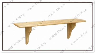 Полка из натурального дерева №18