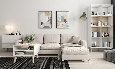 Модульная стенка для гостиной "Север-3"