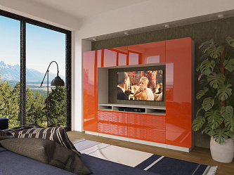 Модульная стенка для гостиной "Горка 3Д-8"