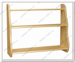 Полка из натурального дерева №14