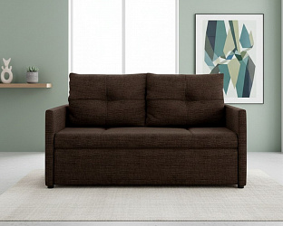 Прямой диван "Майами лайт" рогожка дрим браун