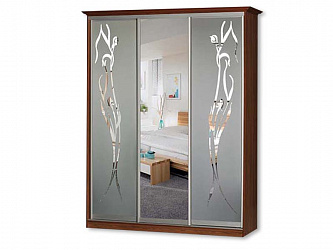 Шкаф-купе 3-х дверный "Концепт-27" с зеркалами