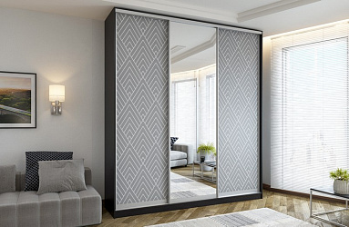 Шкаф купе 3-х дверный "Сканди-5" фотопечать