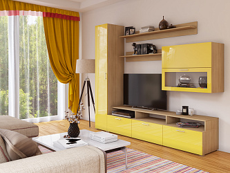 Модульная стенка для гостиной "Локер-6"