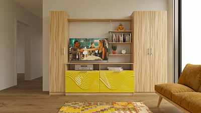 Стенка для гостиной "Глянец 3Д-21"