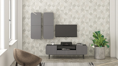 Модульная стенка для гостиной "Модерн Лофт-8"