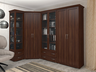 Модульная стенка для гостиной "Витраж-24"