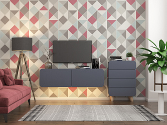 Модульная стенка для гостиной "Модерн Сканди-3"