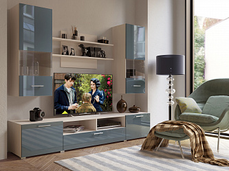 Модульная стенка для гостиной "Некст эко-24"