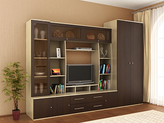 Стенка для гостиной "Валентина-9"