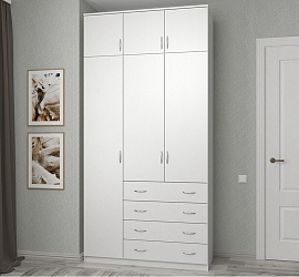 Шкаф распашной 3-х дверный "Зодиак 3.4А" с антресолью