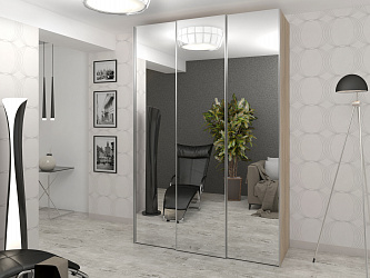 Шкаф купе 3-х дверный "Рондо 3-49" с зеркалами