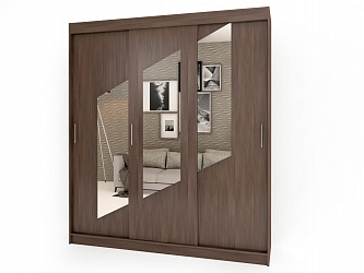 Шкаф купе 3-х дверный "Миллениум-8" с зеркалами