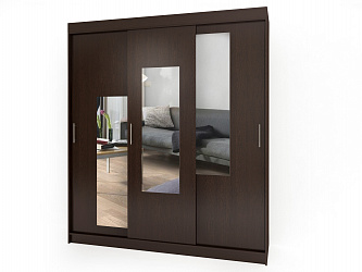 Шкаф купе 3-х дверный "Миллениум-7" с зеркалами