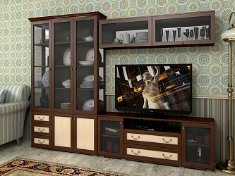 Модульная стенка для гостиной "Витраж-11"