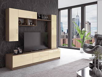 Модульная стенка для гостиной "Локер-15"