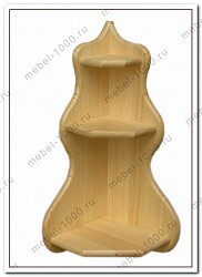 Навесная деревянная полка №17