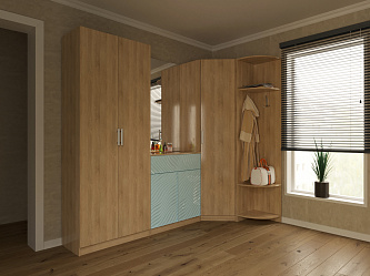 Модульная прихожая "Глянец 3Д-1"