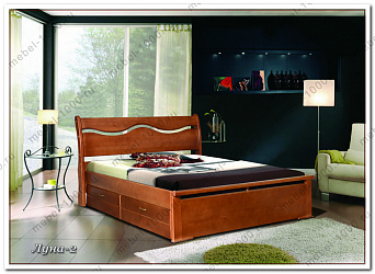 Деревянная кровать "Луна-2"