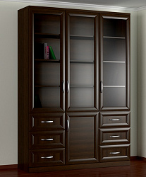 Стеллаж Библиограф 3-х створчатый №7