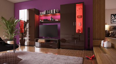 Модульная стенка для гостиной "Локер-34"